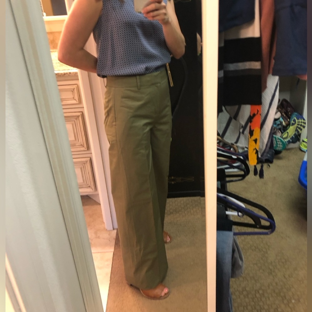 JCrew Frankie wide leg pants